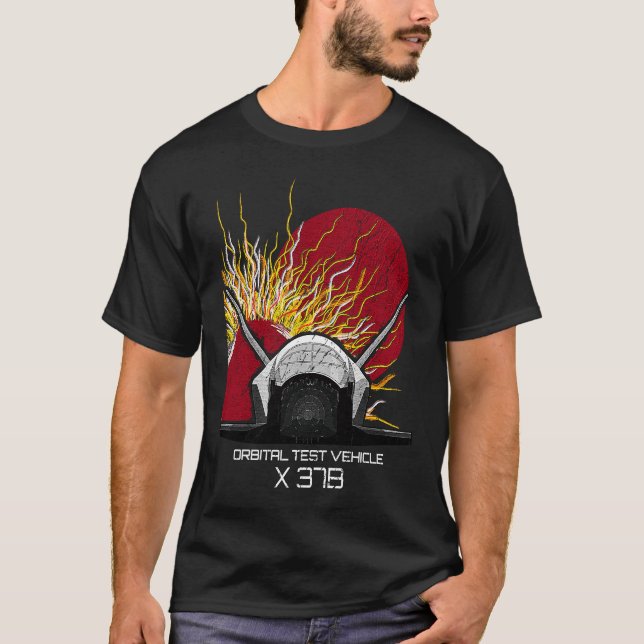 Camiseta Veículo de Ensaio Orbital OTV Espacial X 37B (Frente)