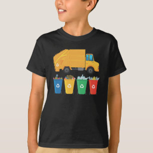 Camiseta Veículo de Gestão de Resíduos de Reciclagens de Li