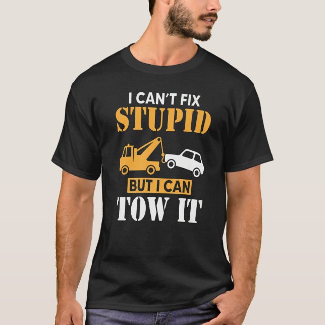 Camiseta Veículo de reboque de reboque de reboque (Frente)