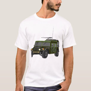 Camiseta Veículo Tático Todo-Terreno Humvee Militar
