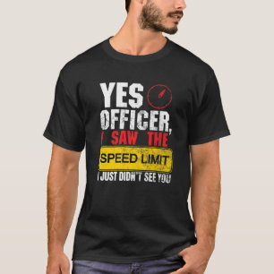 Camiseta Veículos da Polícia Race Car Racing Esporte Automá