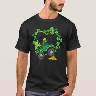 Camiseta Veículos De Caminhão De St Pattyday Para Rapazes C