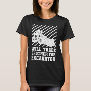Camiseta Veículos De Construção Comercializarão Irmãos Para