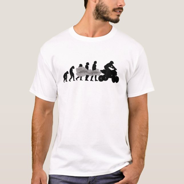 Camiseta Veículos De Todos Os Terrenos De Quad-Bike No Exte (Frente)