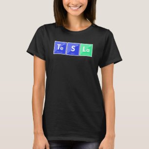 Camiseta Veículos Elétricos De Mesa Periódica Ev 3 Y X