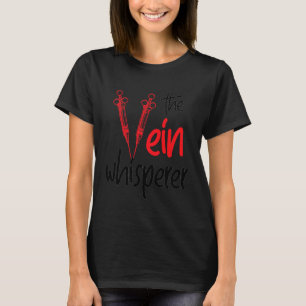Camiseta Vein Whisperer Phlebotomist Medical Registered Nur