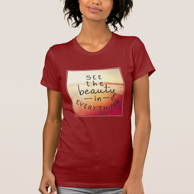 Camiseta Veja a beleza em tudo (Frente)