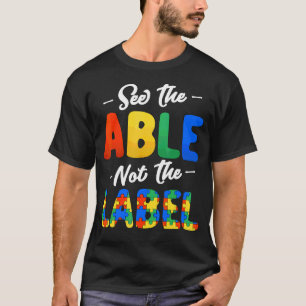 Camiseta Veja A Capa De Não Rotular O Autismo Mamãe Autista