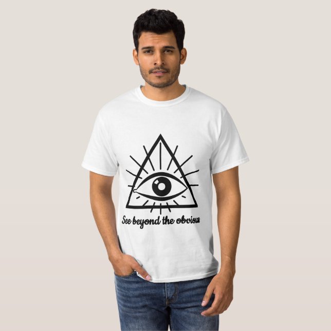 Camiseta Veja além do óbvio | Paz é Poder (Frente Completa)