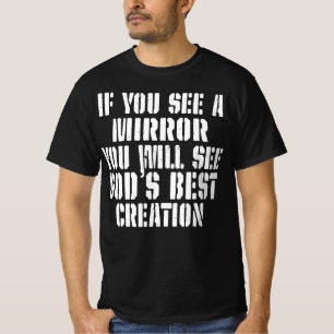 Camiseta Veja Deus no Espelho Inspirador Cristão
