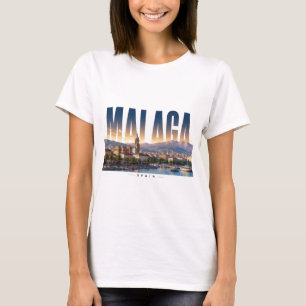 Camiseta Veja Málaga Espanha Costa Del Sol Vista da Cidade
