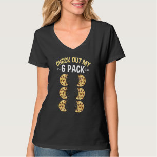 Camiseta Veja Meu Biscoito De Chocolate Com Seis Pacotes
