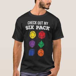 Camiseta Veja Meu Dice De Seis Pacotes Para Dragões Rpg Gam