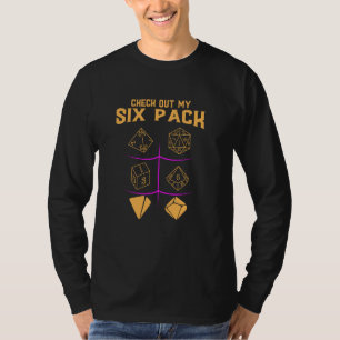 Camiseta Veja Meu Dice De Seis Pacotes Para Dragões Rpg Mon