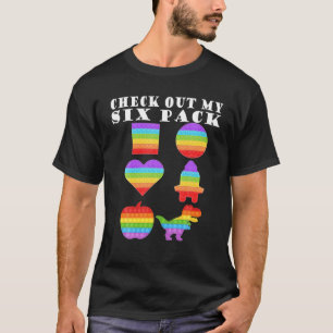 Camiseta Veja Meu Pop De Fidget Legal Com Seis Pacotes Que