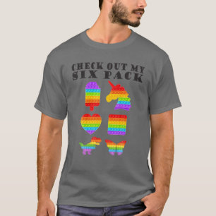 Camiseta Veja Meu Pop De Fidget Legal Com Seis Pacotes Que