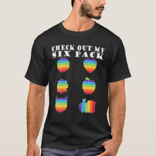 Camiseta Veja Meu Pop De Fidget Legal Com Seis Pacotes Que