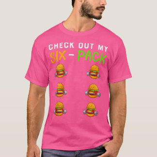Camiseta Veja Meu Trabalho De Burger Abs Engraçado Com O Si