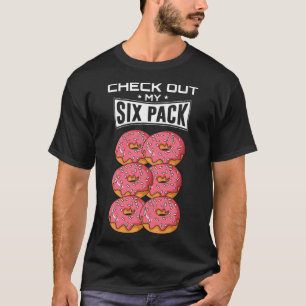 Camiseta Veja Meu Workout De Gym Rosquinha Com Seis Pacotes