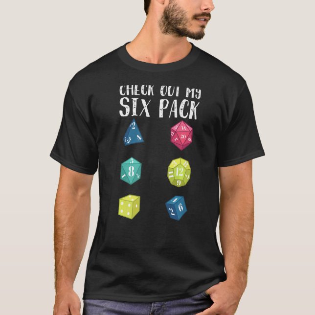Camiseta Veja Meus Dragões De Seis Pacotes (Frente)