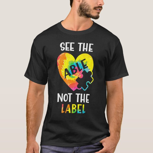 Camiseta Veja O Able Not The Label Quebra-cabeça Tie Dye Au (Frente)