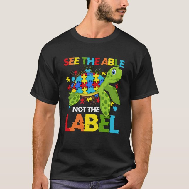 Camiseta Veja O Able Not The Label Quebra-cabeça Turtle Aut (Frente)