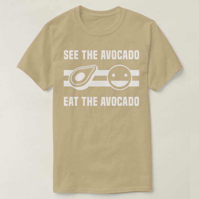 Camiseta Veja O Avocado Comendo O Avocado 3 (Frente do Design)