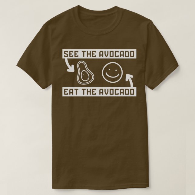 Camiseta Veja O Avocado Comendo O Avocado 5 (Frente do Design)