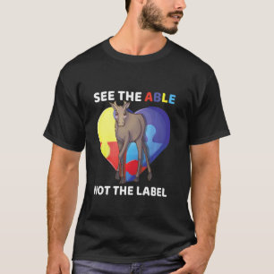 Camiseta Veja O Capaz Não O Rótulo Alistamento De Alce De A