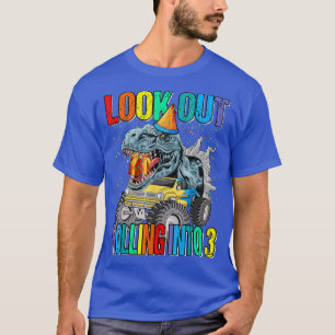 Camiseta Veja O Dinossauro Monstro De Caminhões