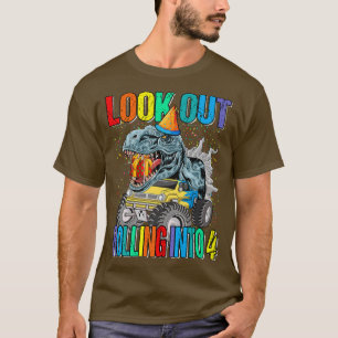 Camiseta Veja O Dinossauro Monstro De Caminhões