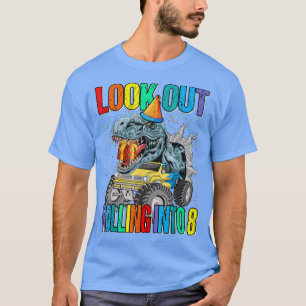 Camiseta Veja O Dinossauro Monstro De Caminhões