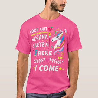 Camiseta Veja o jardim de infância aqui Eu venho garotinhas