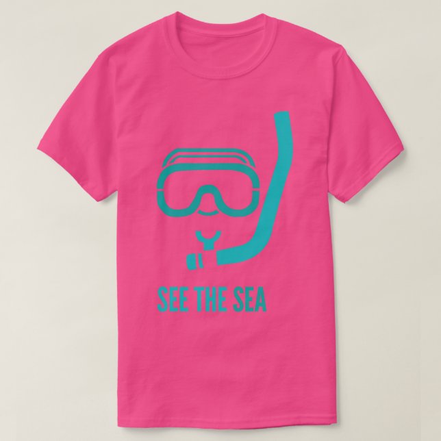 Camiseta Veja O Mar (Frente do Design)