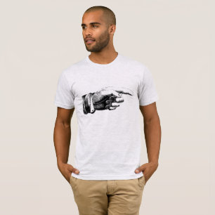 Camiseta Veja o ponto - Mão de apontar para a vindima