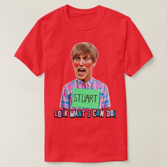 Camiseta VEJA O QUE POSSO FAZER Stuart Mad TV (Frente do Design)