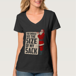 Camiseta Veja O Tamanho De Meus Papais noeis Engraçados Cla