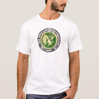 Camiseta Veja-o um jacaré mais atrasado