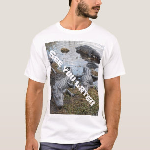 Camiseta Veja-o um t-shirt mais atrasado do jacaré