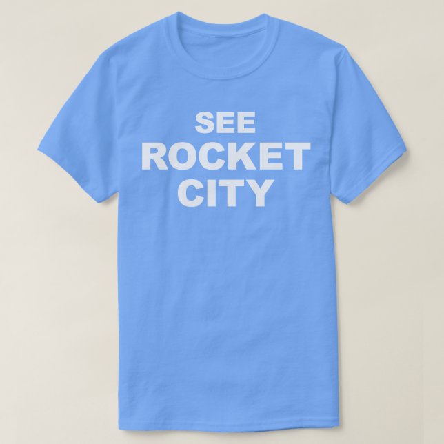 Camiseta Veja Rocket City Huntsville AL Alabama TShirt (Frente do Design)