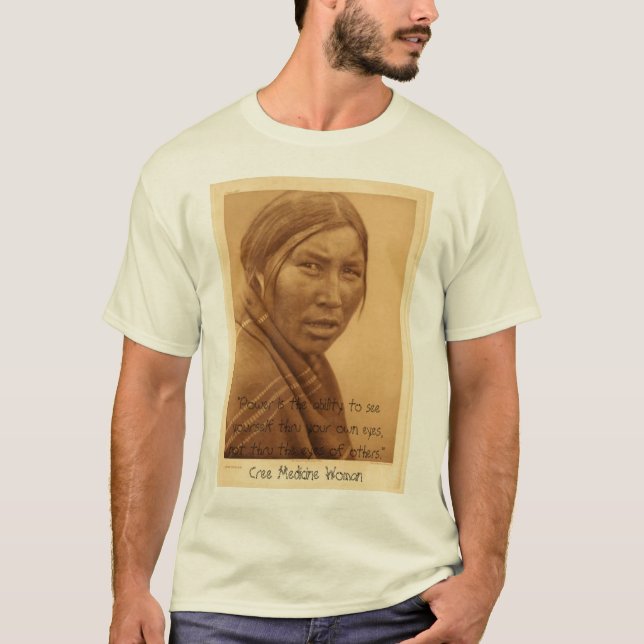 Camiseta Veja-se através de seus próprios olhos, não (Frente)