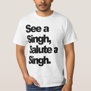 Camiseta Veja um t-shirt de Singh (original) por humilde o