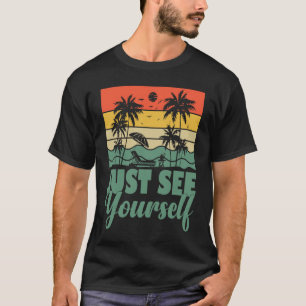 Camiseta Veja Você Mesmo Férias Tropicais De Verão De Praia