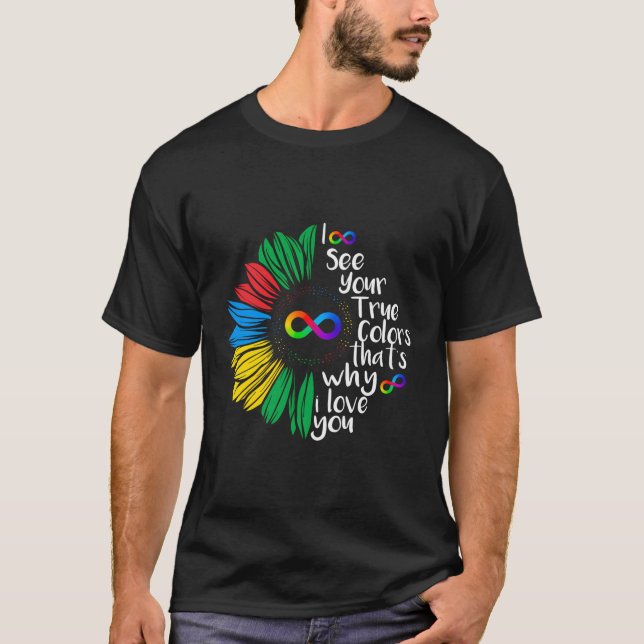Camiseta Vejo Sua Verdadeira Cor Infinita Neuromergulhadore (Frente)