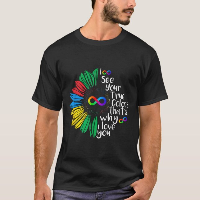 Camiseta Vejo Sua Verdadeira Cor Infinita Neuromergulhadore (Frente)