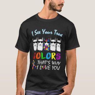 Camiseta Vejo Suas Verdadeiras Cores Llama Conscientização