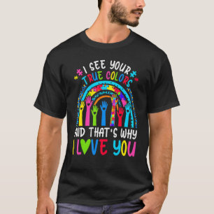 Camiseta Vejo Suas Verdadeiras Cores Peça do Quebra-Cabeça