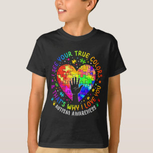Camiseta Vejo Suas Verdadeiras Cores Quebra-Cabeça Coração