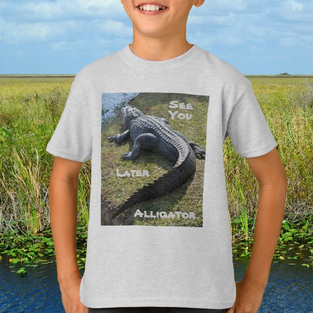 Camiseta Vejo Você Depois Alligator Everglades Flórida (Criador carregado)