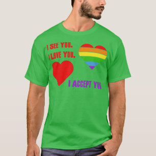 Camiseta Vejo Você Eu Te Amo Eu Te Aceito Tritar Gado LGBT